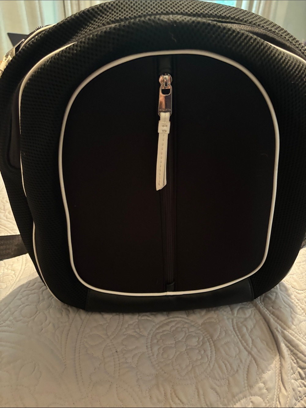 Athleta Black Backpack with White Trim